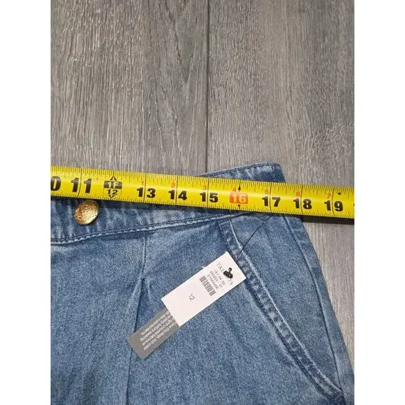 Talbots Wide Leg Trouser Jeans Y2K NWT Naomi Wash Sz 12 A004095 - Picture 5 of 12